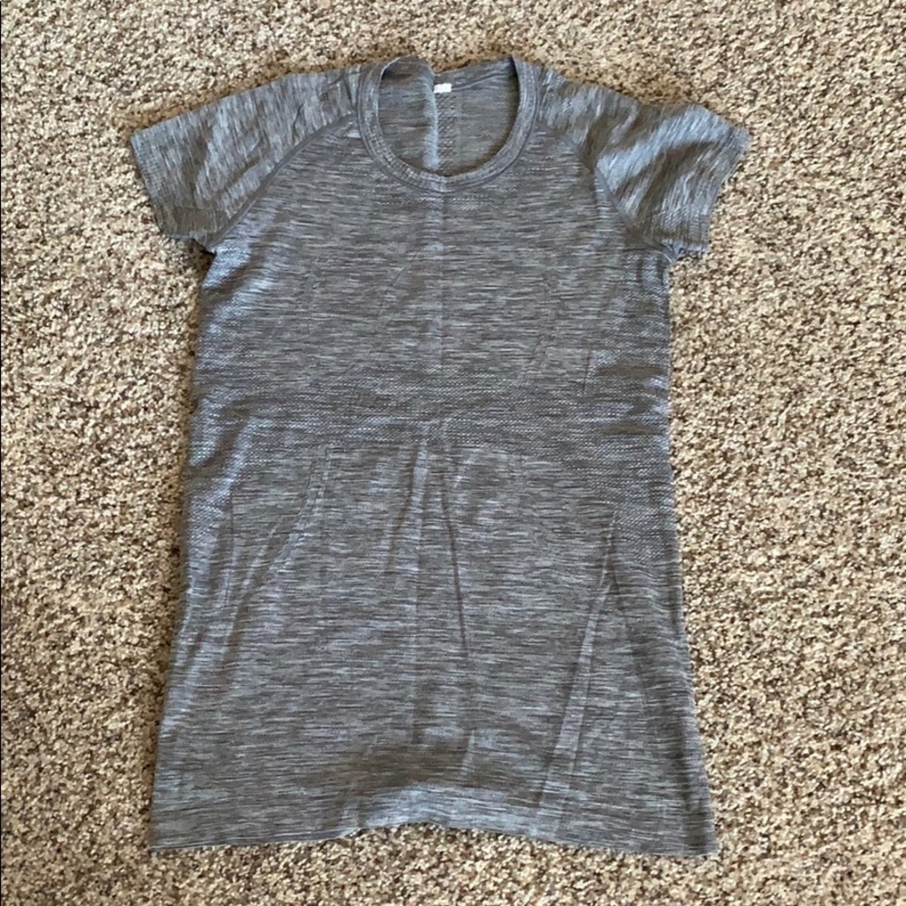 Grey Lululemon Swiftly Tech Short Sleeve Shirt
